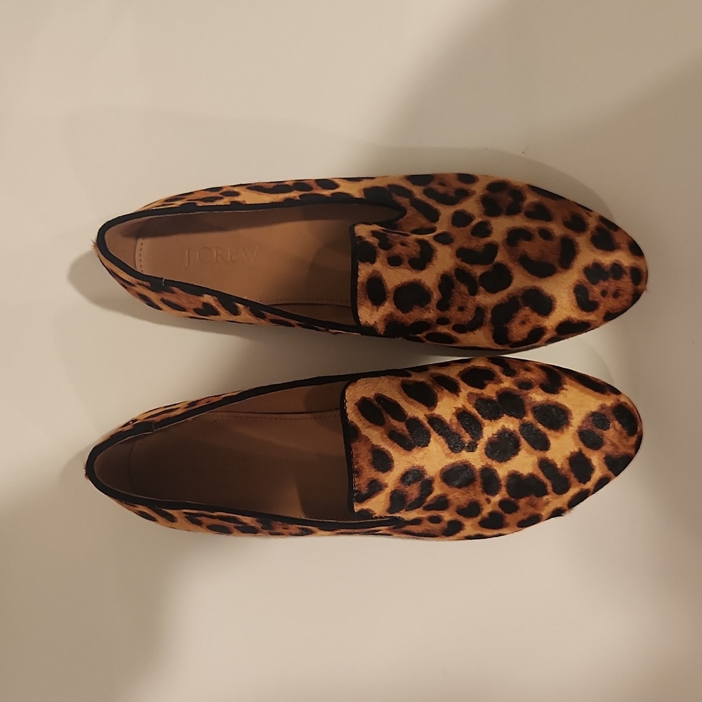 Leopard Print J. Crew Flats